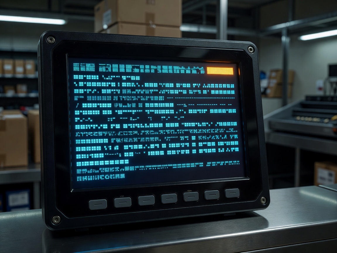 Secure digital terminal displaying encrypted log records for supermarket service telemetry
